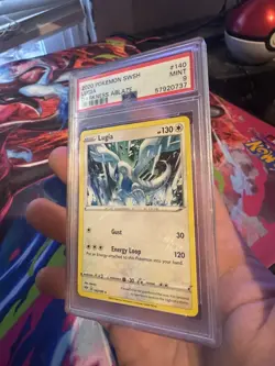 2020 Pokemon SWSH Darkness Ablaze Lugia #140 PSA 9 - Image 3