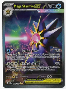 Mega Starmie ex 118/088 Holo Special Illustration Rare Perfect Order Pokemon NM - Image 1