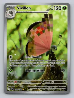 Vivillon 193/191 Illustration Rare Surging Sparks Pokemon Near Mint - Image 1