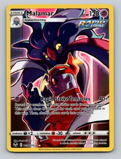 Malamar TG06/TG30 Holo Silver Tempest Trainer Gallery Pokemon Holo NM - Image 1