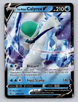 Ice Rider Calyrex V SWSH130 Holo Promo Sword & Shield Promo Pokemon Holo NM - Image 1