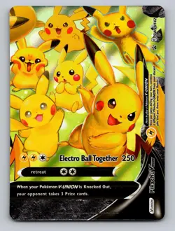 Pikachu V-Union SWSH142 Holo Promo Sword & Shield Promo Pokemon Holo NM - Image 1