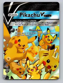 Pikachu V-Union SWSH139 Holo Promo Sword & Shield Promo Pokemon Holo NM - Image 1