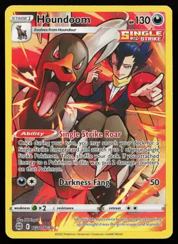Houndoom TG10/TG30 Holo Brilliant Stars Trainer Gallery Pokemon Card - Image 1