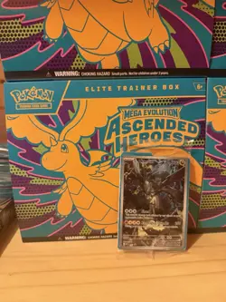 Opened Pokemon Ascended Heroes ETB - Sealed Zekrom 9 Packs With Holos ( No Hits) - Image 1