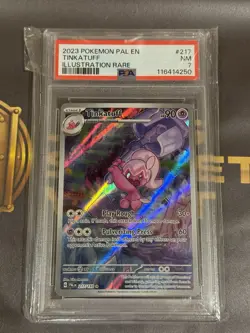 PSA 7 Tinkatuff 217/193 Illustration Rare Paldea Evolved Pokemon - Image 2