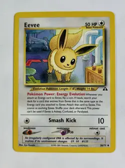 Eevee 2001 Pokemon Neo Discovery Unlimited Uncommon #38/75 * Light Play - Image 1