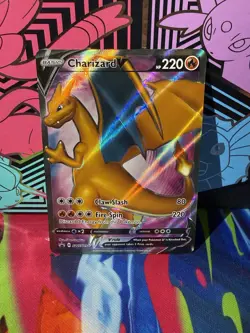 Charizard V Pokemon SWSH050 Full Art Black Star Promo NM Pokemon TCG - Image 1
