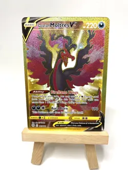 Pokemon TCG Galarian Moltres V Sword & Shield: Brilliant Stars 183/172 Holo... - Image 1