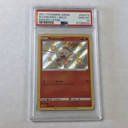 2021 POKEMON SWORD & SHIELD SHINING FATES #SV015 SCORBUNNY-HOLO PSA 10 - Image 1