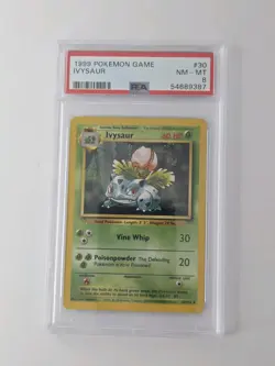 1999 Pokemon Base Set Unlimited Ivysaur #30 PSA 8 NEAR MINT - MINT - Image 3