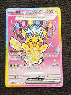 2026 POKEMON ASCENDED HEROES SPECIAL ILLUSTRATION RARE #277 PIKACHU EX NEAR MINT - Image 3