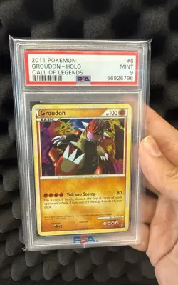 Pokemon TCG Groudon 6/95 Call of Legends Holo Rare PSA 9 - Image 1