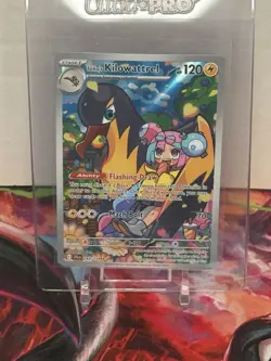 Pokemon Iono's Kilowattrel 163/159 SV09 Illustration Rare Full Art Holo - Image 1