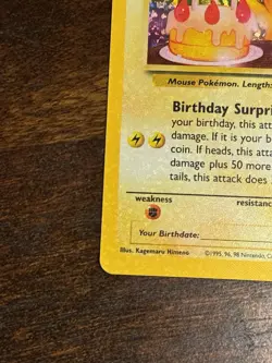 Birthday Pikachu 24/53 Celebrations Holo Black Star Promo Pokemon - Image 5
