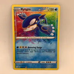 Pokemon TCG - Kyogre 021/072 Amazing Rare - Shining Fates - NM - Image 1