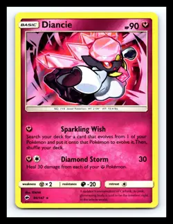 💥 Diancie 94/147 Holo Rare Burning Shadows Pokemon Holo - 2017 - Image 1