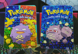 Pokemon Nintendo Vending Prism Holo Vintage Sticker KOFFING WEEZING #109 #110 - Image 1