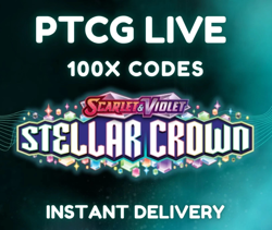 100 Stellar Crown Codes online Pokemon TCG Live Pack Instant delivery - Image 1