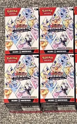 Lot of 4 - Pokemon TCG: Prismatic Evolutions - Booster Bundle Sealed New - Image 1