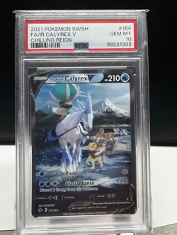 Pokemon PSA 10 Ice Rider Calyrex V 164/198 Chilling Reign - Image 1