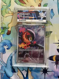 Pokemon TCG Charcadet MEP 022 Black Star Promo Ace 10 - Image 1