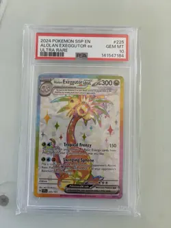 Pokemon Alolan Exeggutor ex 225/191 Surging Sparks Ultra Rare Holo PSA 10 2024 - Image 1