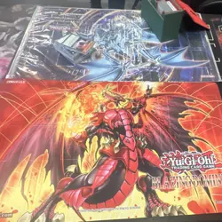 Konami Yu-Gi-Oh! TCG Blazing Dominion Blazing Dragon Standard Playmat - Image 1