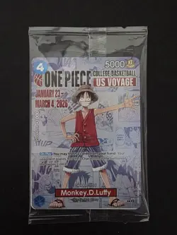 Monkey.D.Luffy College Basketball One Piece Promotion Card - Image 1