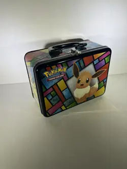 Pokemon 2021 Eevee Evolutions TCG Promotional Treasure Chest Lunchbox Tin - Image 2