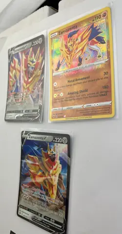 Lot Of 3 Zamazenta V Swsh19 105/172 102/185 Pokemon TCG Cards - Image 4