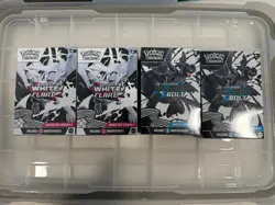 [Lot of 4] Pokemon TCG 2x Black Bolt and 2x White Flare Sealed Booster Bundles - Image 1