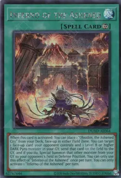 Yugioh Asia-English Inferno of the Ashened DUAD-AE064 Secret Rare - Image 1
