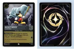 Mickey Mouse #185/204 Disney Lorcana Fabled 2025 Common Foil TCG Card - Image 1
