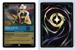 Cruella De Vil #145/204 Disney Lorcana Fabled 2025 Common Foil TCG Card - Image 1
