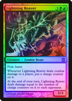 Lightning Reaver FOIL Alara Reborn NM Black Red Rare MAGIC MTG CARD ABUGames - Image 1