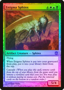 Enigma Sphinx FOIL Alara Reborn NM Artifact Rare CARD ABUGames - Image 1