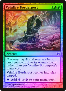 Veinfire Borderpost FOIL Alara Reborn NM Artifact Common CARD ABUGames - Image 1