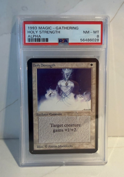 1993 Holy Strength - MTG Limited Edition Alpha - PSA 8 Near Mint - Image 1