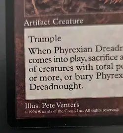 Magic the Gathering Phyrexian Dreadnought Mirage Rare Artifact Pete Venters - Image 2