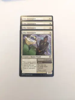 (4) Elite Interceptor *PLAYSET* Secrets of Strixhaven Regular NM MTG - Image 1