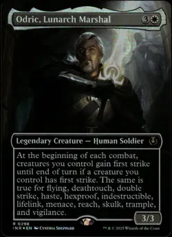 Odric, Lunarch Marshal (Borderless) Foil R Innistrad Remastered 298 NM - Image 1