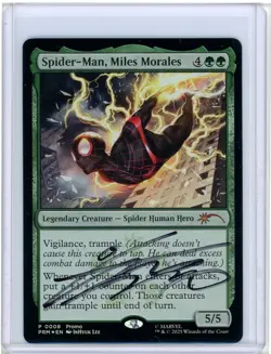 Spider-Man, Miles Morales Foil Promo Signed By Artist InHyuk Lee MTG - Image 1