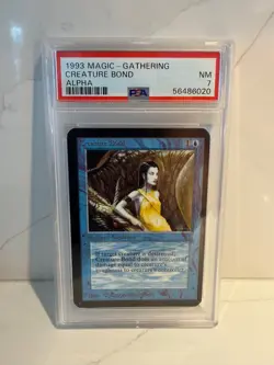 1993 Creature Bond - MTG Limited Edition Alpha - PSA 7 Near Mint - Image 1