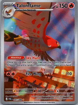 Talonflame 091/088 Perfect Order Illustration Rare Pokemon TCG English NM ME03 - Image 1
