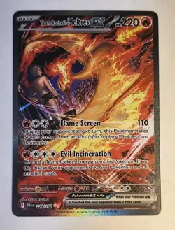 Team Rocket's Moltres ex #229- Pokemon Destined Rivals NM - Image 1