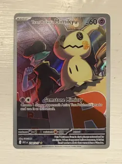 Pokemon TCG Team Rockets Mimikyu IR 238/217 Ascended Heroes Near Mint Condition - Image 1