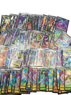100 Pokemon Cards set in 2 mini binders 10+ Holos and 2 rare EX,GX,Mega,V,Vmax - Image 1