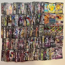 100 Pokemon Cards set in 2 mini binders 10+ Holos and 2 rare EX,GX,Mega,V,Vmax - Image 2