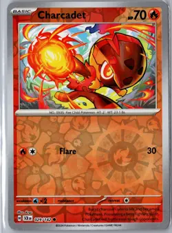 Charcadet 29/142 Common Stellar Crown Pokemon Reverse Holo NM/M - Image 1